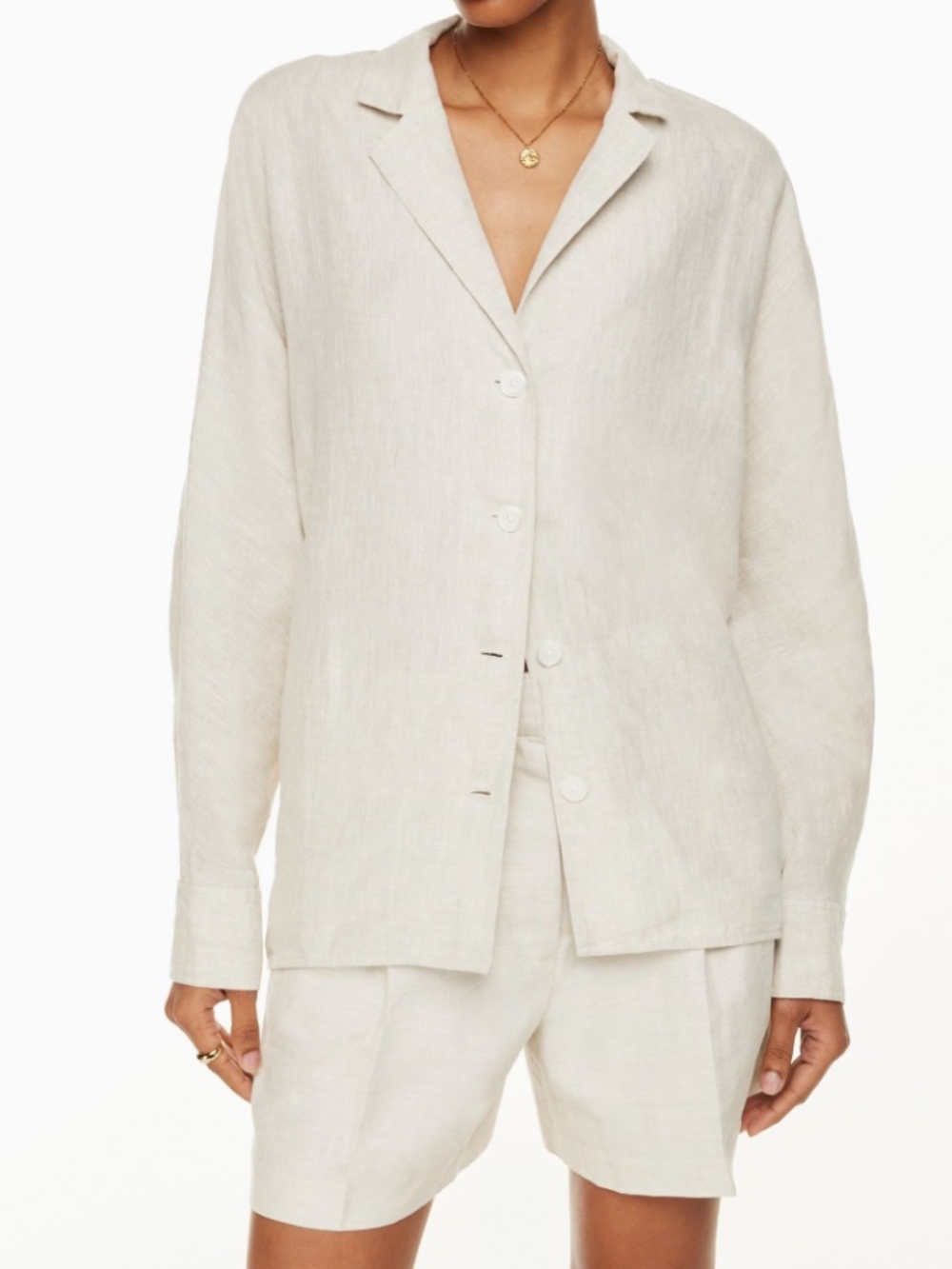 Wilfred Freeform Linen Shirt - Natural Ecru